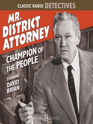 cover image of Mr. District Attorney: Champion of the People